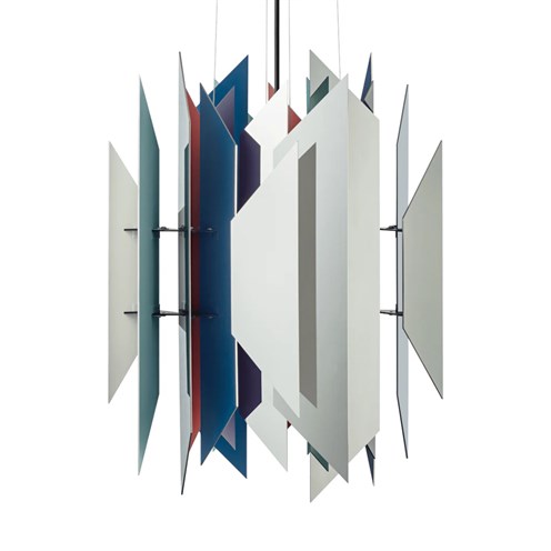 LYFA+DIVAN 2 PENDANT 700 max. 60W E27, rippvalgusti, roostevaba teras/mitmevärviline
