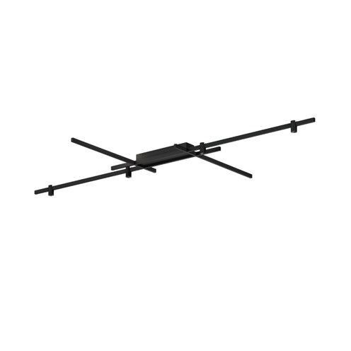 Wever & Ducré+TRACE GRID 2.0 LED 26W 2280lm 2700K CRI>90 30°, hämardatav phase-cut, laevalgusti, matt must