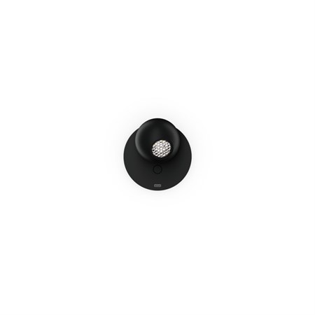 Wever & Ducré+LECA snooze 1.0 LED 5W 240lm 2700K CRI>90 17°, hämardatav Push dim, seinavalgusti, matt must