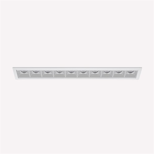Nexia+Boxet 10 Modules LED 20W 1342lm 3000K CRI>90 34° UGR<13, süvisvalgusti, valge