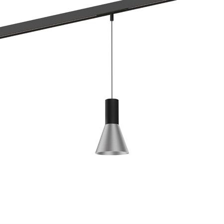 Wever & Ducré+ODREY on STREX 1.3 LED 7W 450lm 2700K CRI>90 32°, hämardatav DALI, siinivalgusti, matt must/harjatud alumiinium