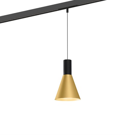 Wever & Ducré+ODREY on STREX 1.4 LED 7W 450lm 2700K CRI>90 32°, hämardatav DALI, siinivalgusti, matt must/kuldne