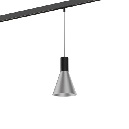Wever & Ducré+ODREY on STREX 1.4 LED 7W 450lm 2700K CRI>90 32°, hämardatav DALI, siinivalgusti, matt must/harjatud alumiinium