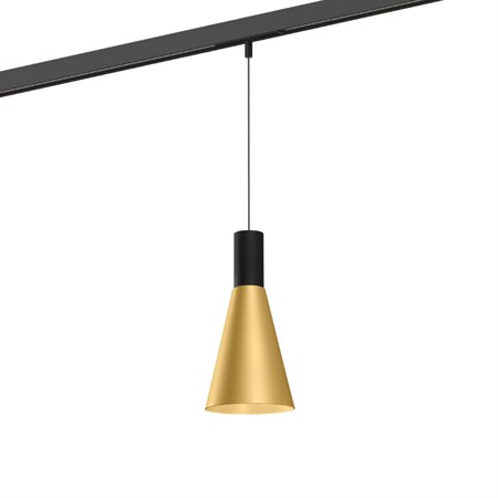 Wever & Ducré+ODREY on STREX 1.5 LED 7W 450lm 2700K CRI>90 32°, hämardatav DALI, siinivalgusti, matt must/kuldne