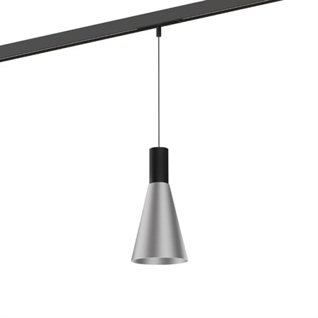 Wever & Ducré+ODREY on STREX 1.5 LED 7W 450lm 2700K CRI>90 32°, hämardatav DALI, siinivalgusti, matt must/harjatud alumiinium
