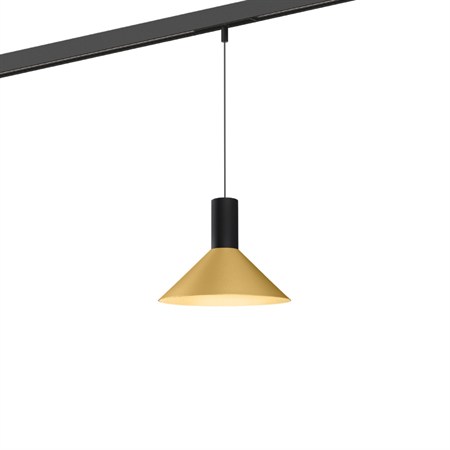 Wever & Ducré+ODREY on STREX 1.6 LED 7W 480lm 2700K CRI>90 32°, hämardatav DALI, siinivalgusti, matt must/kuldne