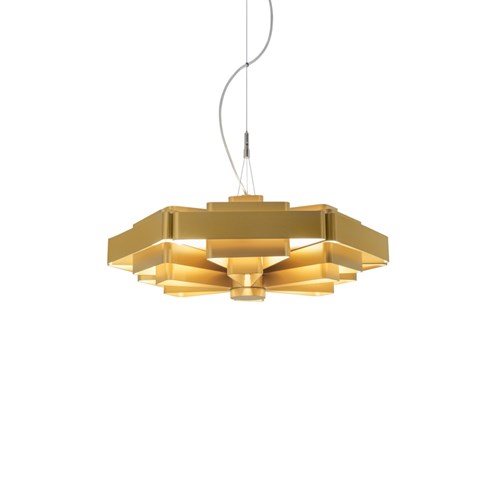 Wever & Ducré+J.J.W. 04 6x max. 15W E27, rippvalgusti, kuldne