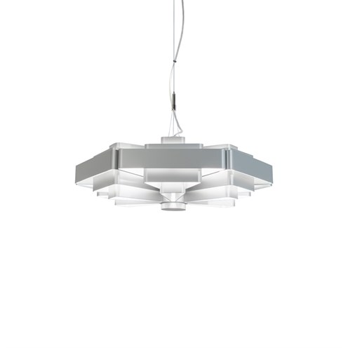 Wever & Ducré+J.J.W. 04 6x max. 15W E27, rippvalgusti, hõbedane/hall