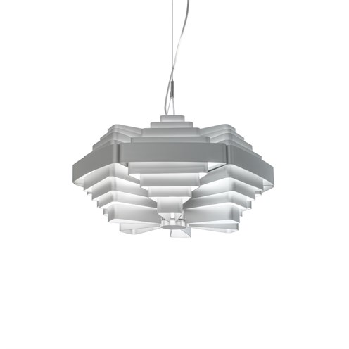 Wever & Ducré+J.J.W. 042 6x max. 15W E27, rippvalgusti, hõbedane/hall