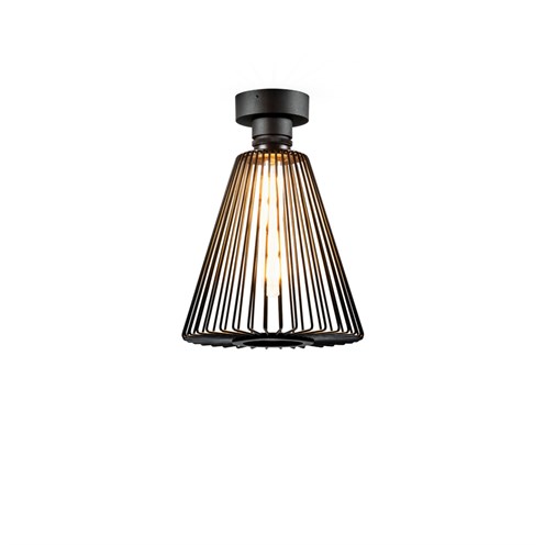 Wever & Ducré+WIRO CEILING CONE 1.0 max. 60W E27 T30, laevalgusti, must