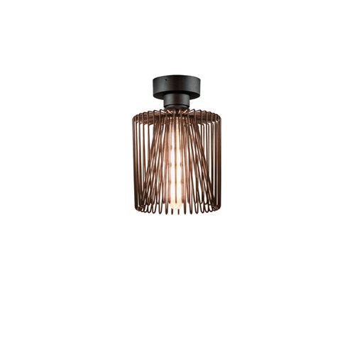 Wever & Ducré+WIRO CEILING 1.8 max. 25W E27 T30, laevalgusti, roostevärvi