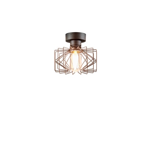 Wever & Ducré+WIRO CEILING 2.0 max. 60W E27, laevalgusti, roostevärvi