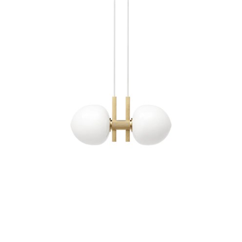 LYFA+MEMOIR PENDANT 120 II 2x max. 28W G9, rippvalgusti, messing, opaalklaas