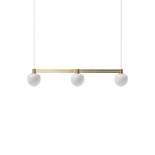 LYFA+MEMOIR PENDANT SIDE BY SIDE 120 III 3x max. 28W G9, rippvalgusti, messing, opaalklaas