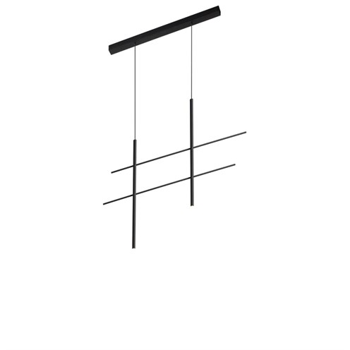 Wever & Ducré+NET 2.0 LED 13.6W 470lm 2700K CRI>90, hämardatav phase-cut, rippvalgusti, matt must