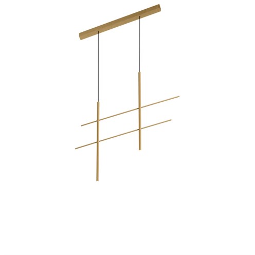 Wever & Ducré+NET 2.0 LED 13.6W 470lm 2700K CRI>90, hämardatav phase-cut, rippvalgusti, šampanja