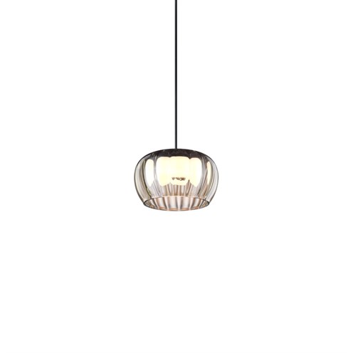 Wever & Ducré+WETRO 1.0 LED 12W 615lm 1800K-2850K CRI>90, hämardatav phase-cut, rippvalgusti, suitsune sooneline klaas, laerosett tellida eraldi