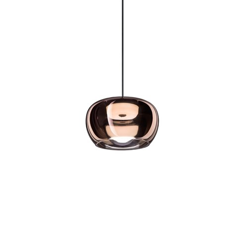 Wever & Ducré+WETRO 2.0 LED 12W 385lm 1800K-2850K CRI>90, hämardatav phase-cut, rippvalgusti, vaskne klaas, laerosett tellida eraldi