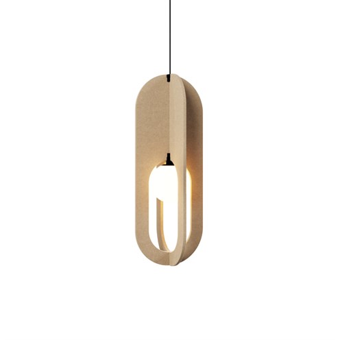 Wever & Ducré+SOLLI COCOON 2.0 LED 8.2W 275lm 2700K CRI>90, hämardatav phase-cut, rippvalgusti, lubjakivi värvi, opaalklaas