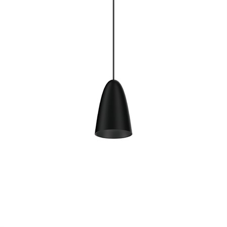 Wever & Ducré+COZY CONE 1.0 LED 7W 480lm 350mA 2700K CRI>90 40°, rippvalgusti, matt must, laerosett tellida eraldi