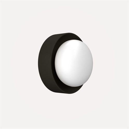 Nexia+Sight Round LED 8W 630lm 2700K CRI>90, IP65, seinavalgusti, grafiitmust (RAL 9011)