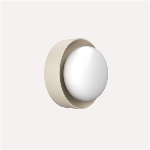 Nexia+Sight Round LED 8W 630lm 2700K CRI>90, IP65, seinavalgusti, klibuhall (RAL 7032)