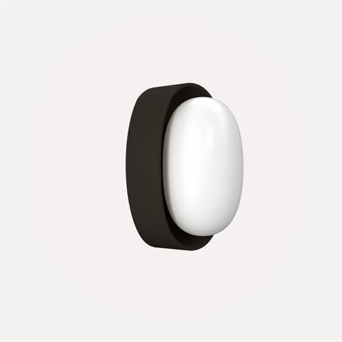 Nexia+Sight Oval LED 8W 630lm 2700K CRI>90, IP65, seinavalgusti, grafiitmust (RAL 9011)