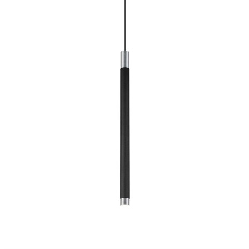 Wever & Ducré+TRACE SUSPENDED 5.0 LED 6W 490lm 350mA 2700K CRI>90 33°, rippvalgusti, matt must/harjatud alumiinium, laerosett tellida eraldi