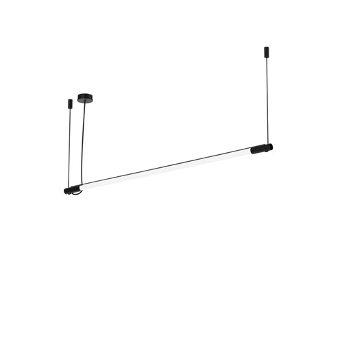 Wever & Ducré+DARF 3.1 LED 14W 23000lm 3000K, rippvalgusti, matt must