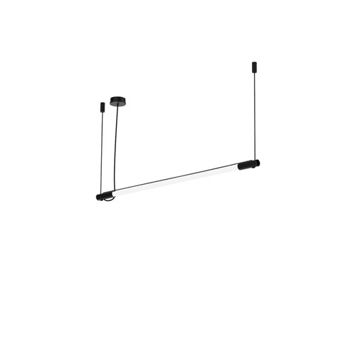 Wever & Ducré+DARF 2.1 LED 10W 1530lm 3000K, rippvalgusti, matt must