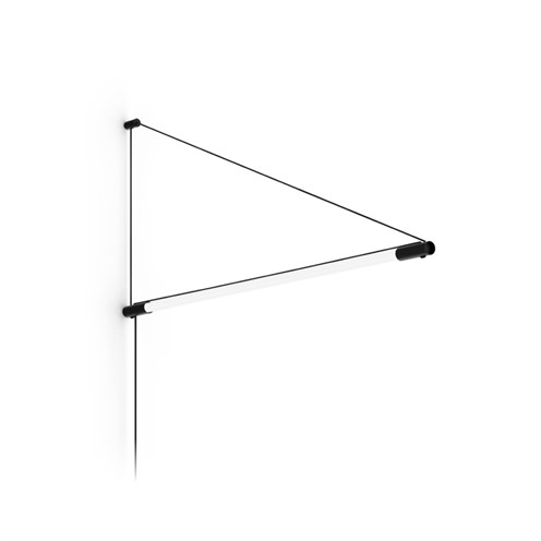 Wever & Ducré+DARF 3.1 LED 14W 2300lm 3000K, pistiku ja lülitiga, seinavalgusti, matt must