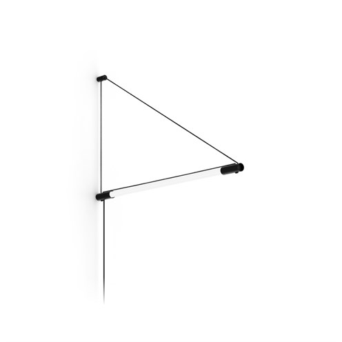 Wever & Ducré+DARF 2.1 LED 10W 1530lm 3000K, pistiku ja lülitiga, seinavalgusti, matt must