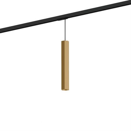 Wever & Ducré+HEXO mini on track 3.0 PAR11 max. 12W GU10, siinivalgusti, harjatud šampanja, 1F adapter