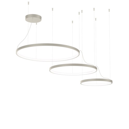 Wever & Ducré+KUJO 3.2.1 LED 60W 3490lm 2700K CRI>90, hämardatav phase-cut, rippvalgusti, siidhall