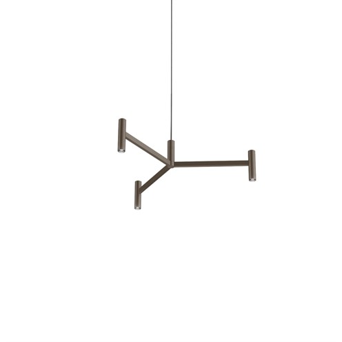 Wever & Ducré+MATCH LUSTA 1.0 LED 9W 720lm 2700K CRI>90 30°, hämardatav phase-cut, rippvalgusti, harjatud pronks