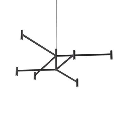 Wever & Ducré+MATCH LUSTA 3.2 LED 18W 1440lm 2700K CRI>90 30°, hämardatav phase-cut, rippvalgusti, matt must