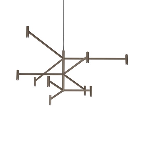 Wever & Ducré+MATCH LUSTA 3.2.1 LED 26W 2160lm 2700K CRI>90 30°, hämardatav phase-cut, rippvalgusti, harjatud pronks