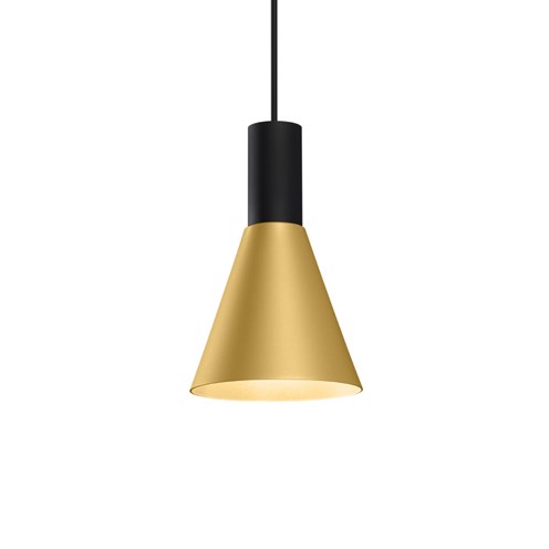 Wever & Ducré+ODREY 1.4 PAR16 max. 12W GU10, rippvalgusti, matt must/kuldne, laerosett tellida eraldi