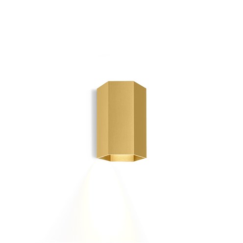 Wever & Ducré+HEXO WALL mini 1.0 max. 12W GU10, seinavalgusti, harjatud kuld