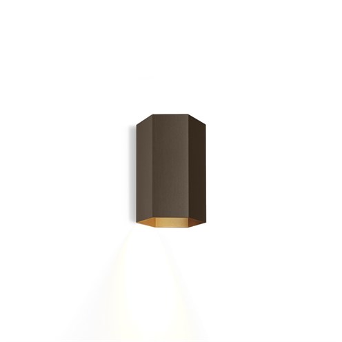 Wever & Ducré+HEXO WALL mini 1.0 max. 12W GU10, seinavalgusti, harjatud pronks