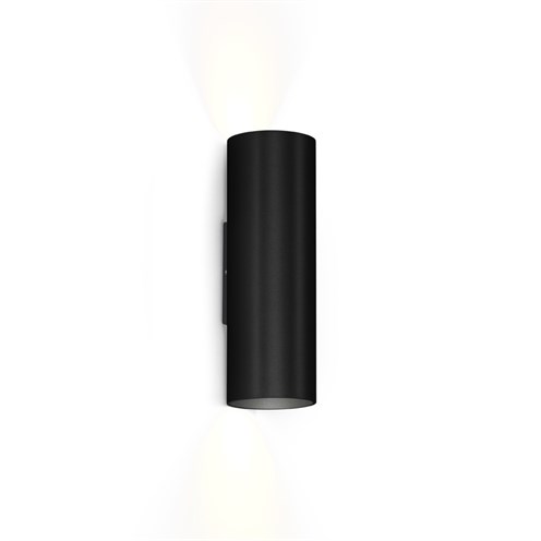 Wever & Ducré+RAY WALL mini 2.0 2x max. 12W GU10, seinavalgusti, matt must