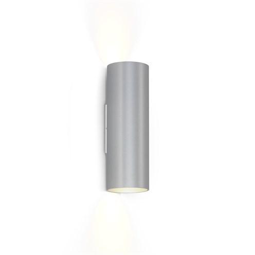 Wever & Ducré+RAY WALL mini 2.0 2x max. 12W GU10, seinavalgusti, harjatud alumiinium