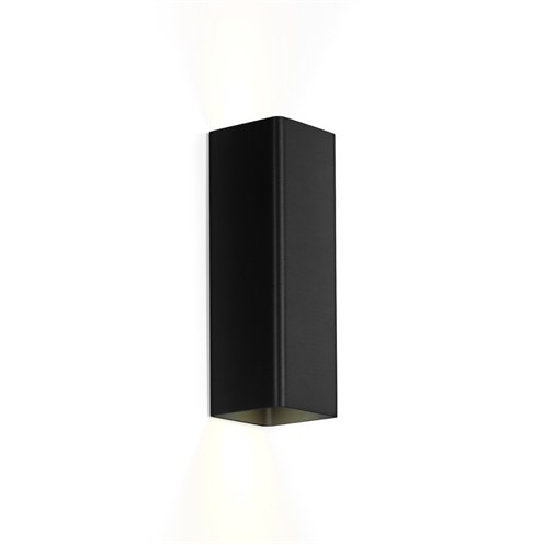 Wever & Ducré+DOCUS WALL mini 2.0 2x max. 12W GU10, seinavalgusti, matt must