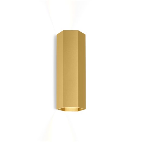 Wever & Ducré+HEXO WALL mini 2.0 2x max. 12W GU10, seinavalgusti, harjatud kuld