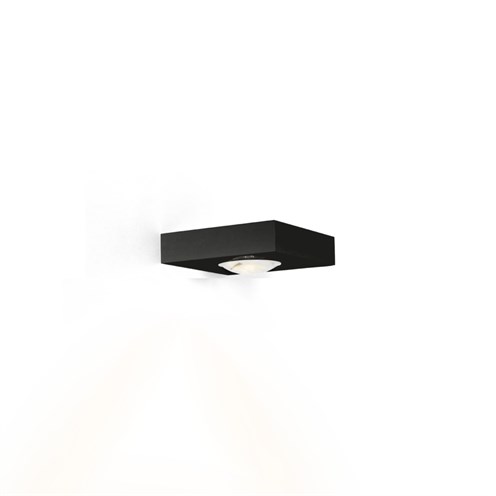 Wever & Ducré+LEENS 1.0 LED 8.1W 525lm 3000K CRI>90, hämardatav phase-cut, seinavalgusti, matt must