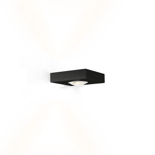 Wever & Ducré+LEENS 2.0 LED 7.7W 640lm 3000K CRI>90, hämardatav phase-cut, seinavalgusti, matt must