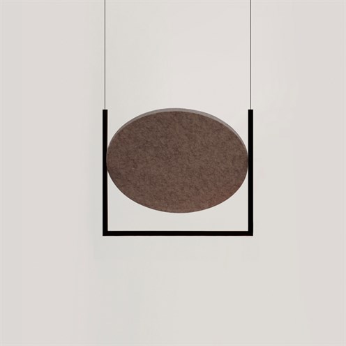 Nexia+Mobile 600 Acoustic LED 17W 583lm 2700K, hämardatav DALI, rippvalgusti, must/antratsiit, heli summutav materjal