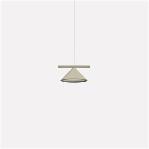 Nexia+Belle Single Conic LED 7W 975lm 3000K CRI>90, opaalhajuti, rippvalgusti, siidhall