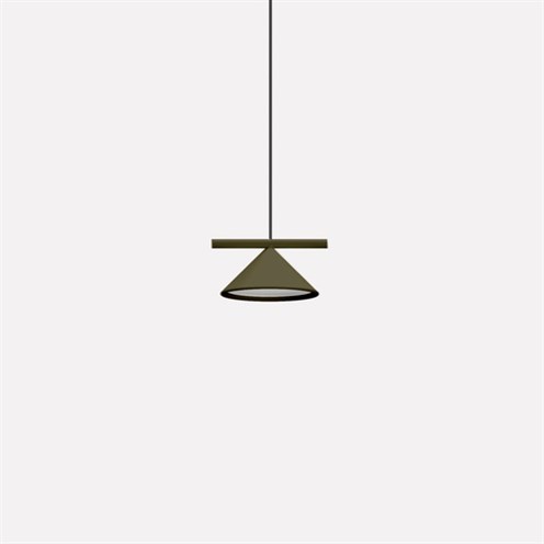 Nexia+Belle Single Conic LED 7W 975lm 3000K CRI>90, opaalhajuti, rippvalgusti, pruun