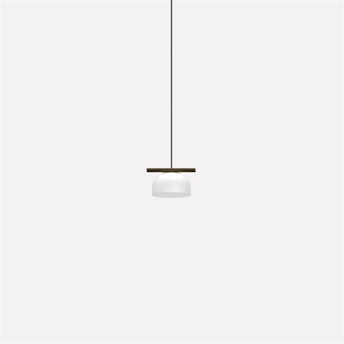 Nexia+Belle Single Glass LED 7W 975lm 3000K CRI>90, rippvalgusti, pruun, opaalkuppel No-DIM